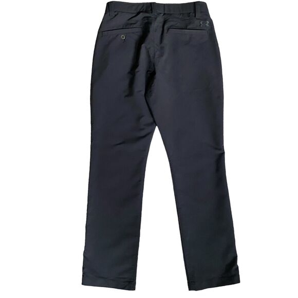 Under Armour Performance Chino Pants Men 30x30 Black Straight Leg Stretch Golf - Picture 2 of 10